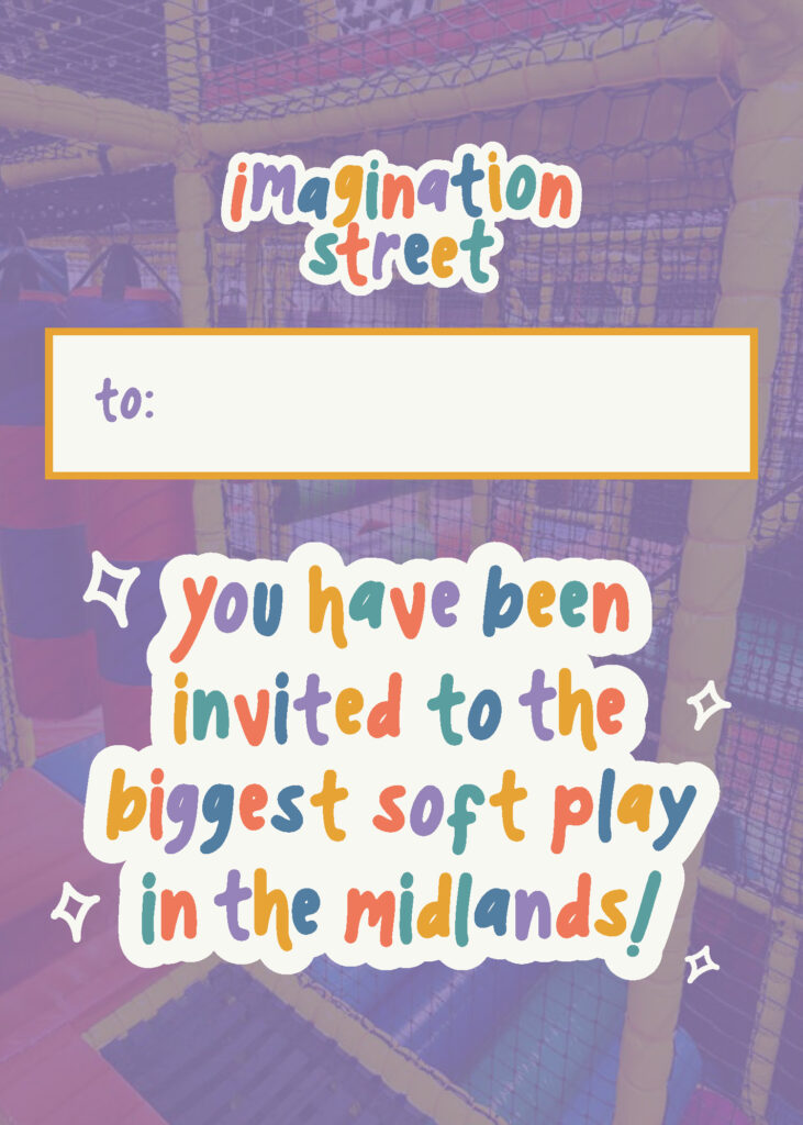 Imagination Street Soft Play invitation preview